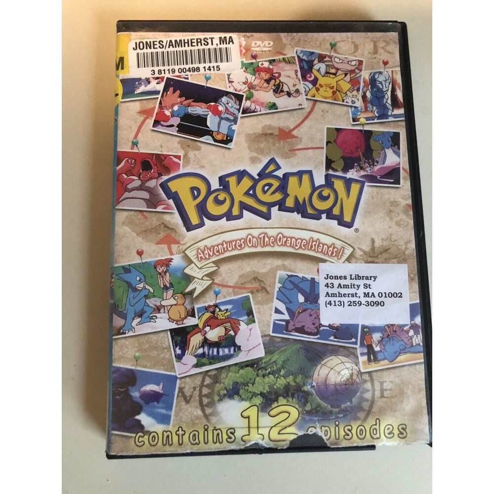 Pokemon -‎ The Adventures On The Orange Islands Vol 1 (DVD, 2002)  12 episodes